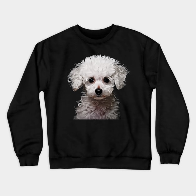 Cute Poodle Lovers Dogs Poodle Crewneck Sweatshirt by fromherotozero